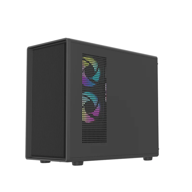 DarkFlash DB460M TG Panel Luxury M-ATX PC Case (Black, White)