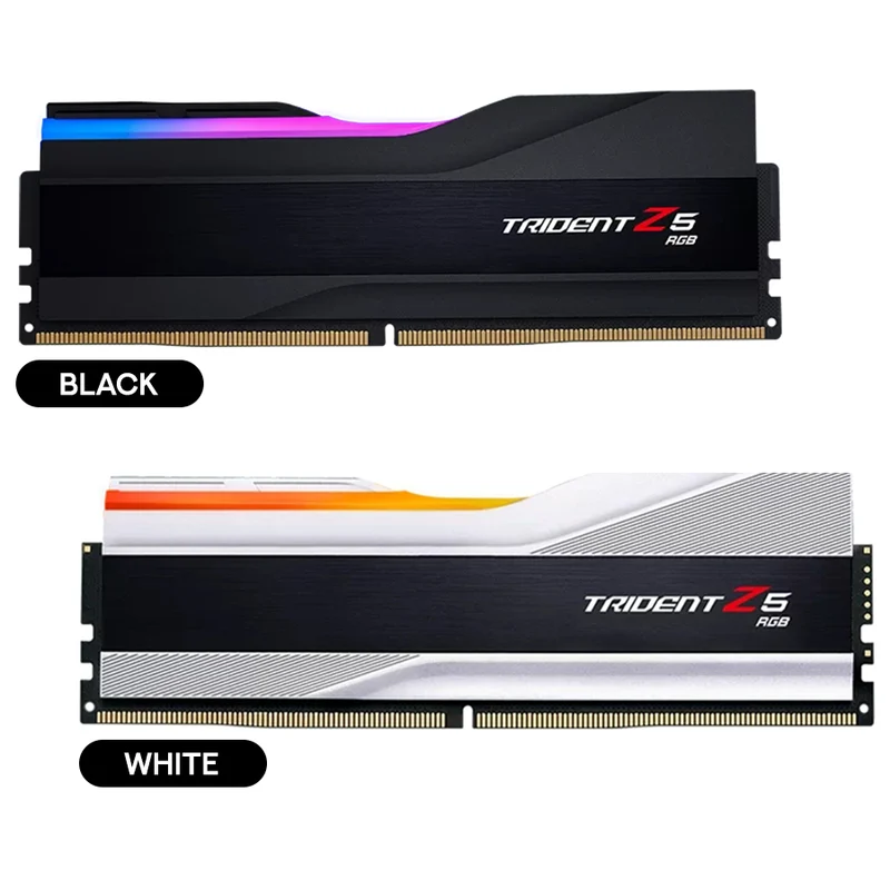 G.Skill Trident Z5 RGB 16GB (16GBx1) DDR5 6000MT/s CL36-36-36-96 1.35V Intel XMP 3.0 / AMD EXPO Desktop Memory (Black, White)