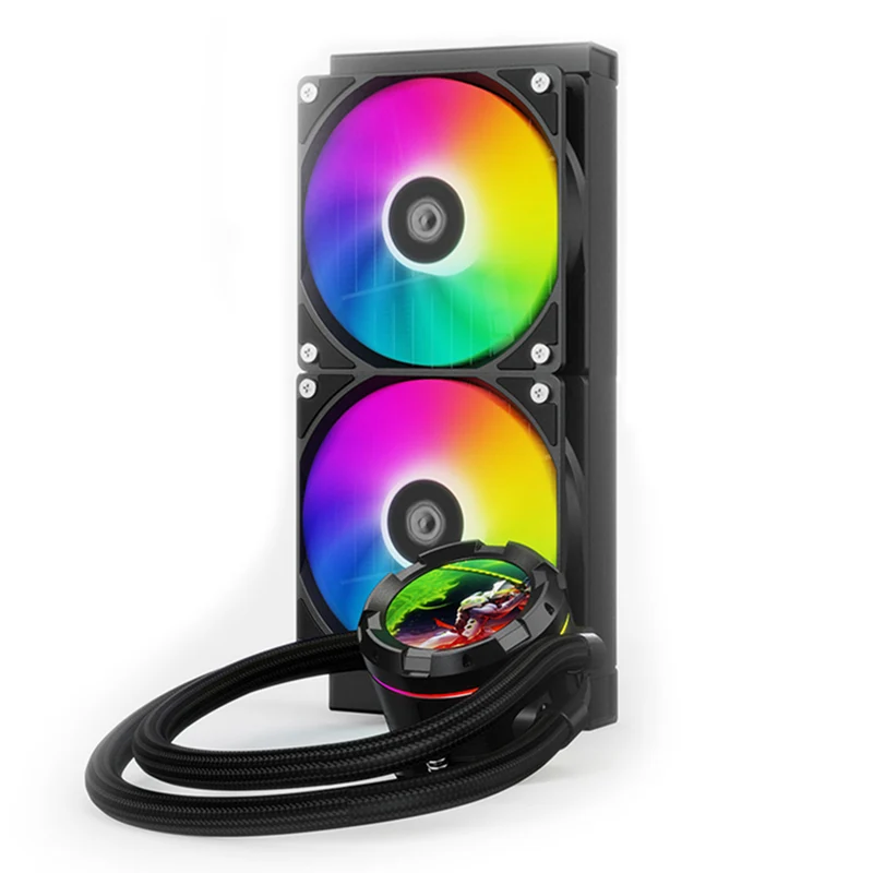 ID-Cooling SL240 XE LCD AIO Liquid CPU Cooler (Black, White)