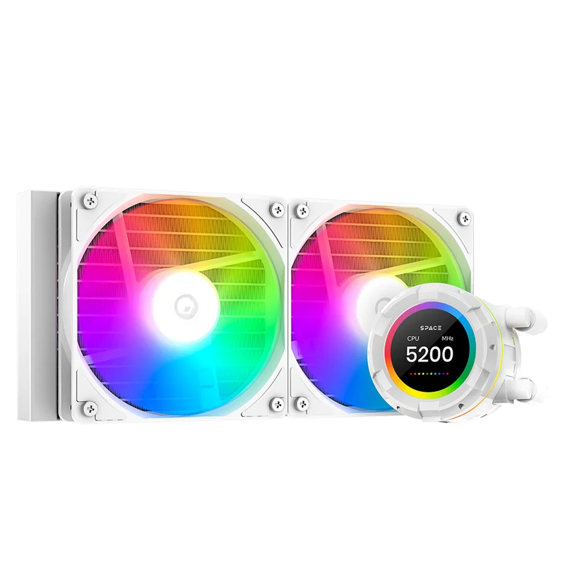 ID-Cooling SL240 XE LCD AIO Liquid CPU Cooler (Black, White)
