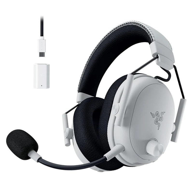 Razer Blackshark V3 Pro Wireless ANC eSports Gaming Headset with Ultra-Low Latency & THX Spatial Audio for PC/ Mac/ PlayStation/ Nintendo Switch/ Steam Deck/ Smartphone (Black, White)