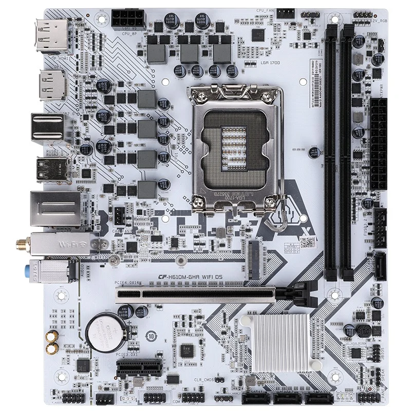 ColorFul Battle-AX H610M-GHA Wifi D5 V20 Motherboard (White)