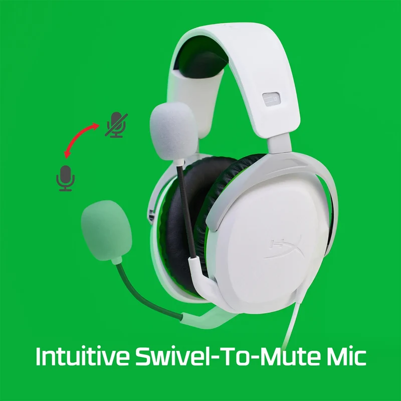 HyperX CloudX Stinger II Wired Headset for Xbox (White) (75X28AA)