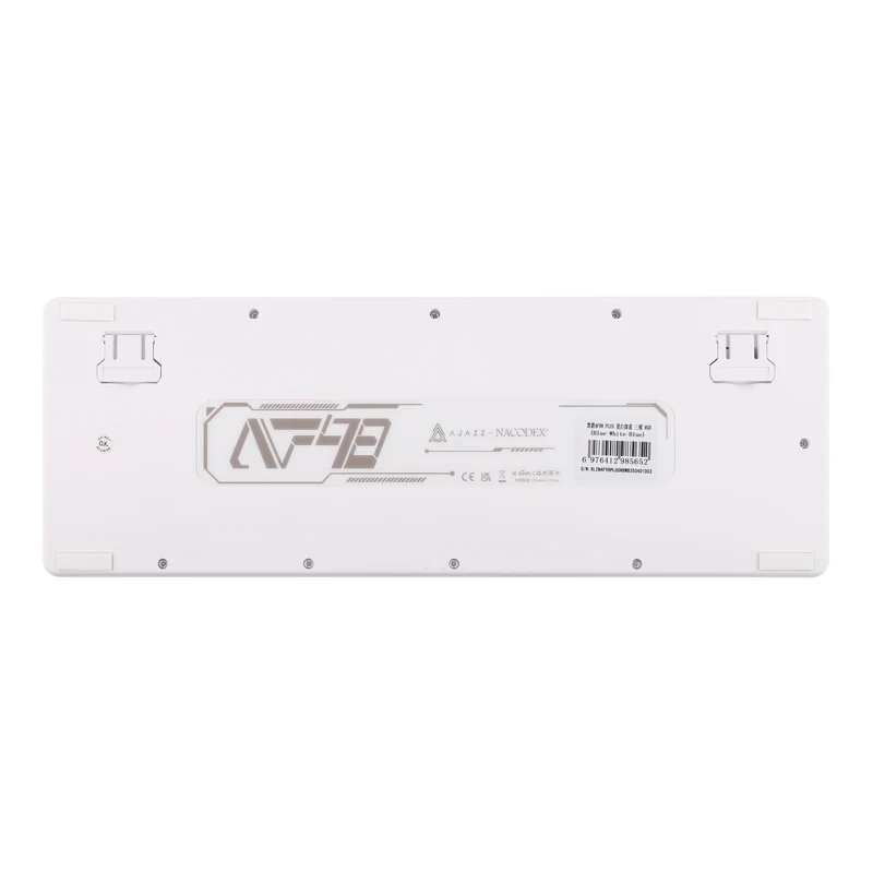 Ajazz AF98 Plus RGB Tri-Mode 97-Keys Membrane Keyboard (Blue/White/Blue)