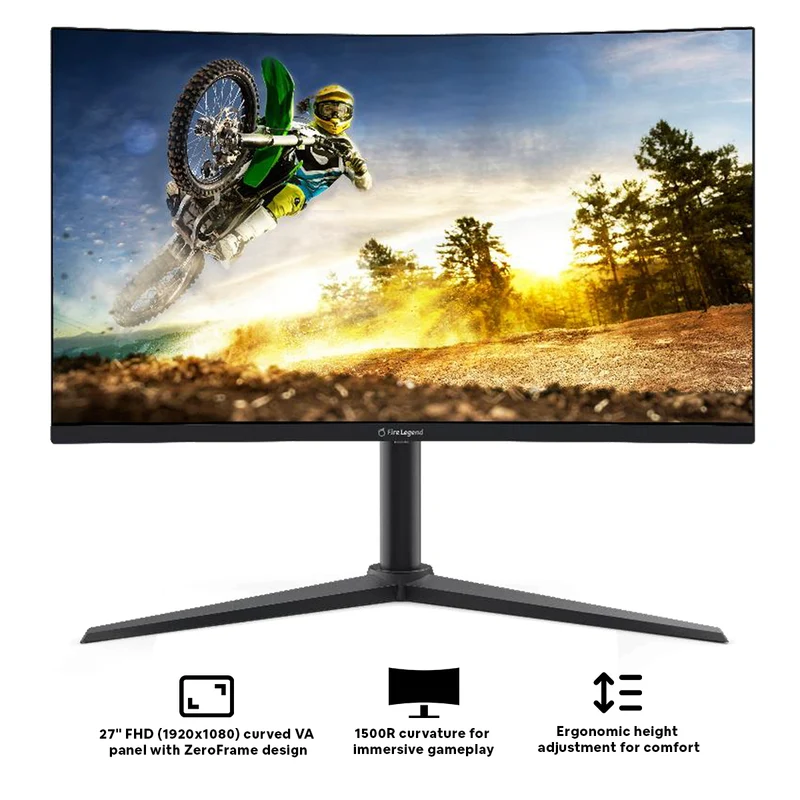 Aopen Fire Legend 27HC5 Z1BMIIPHX 27" FHD (1920x1080) ZeroFrame 280Hz 1ms VA Gaming Monitor with Height Adjustment