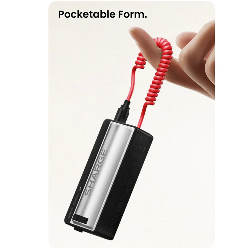 Sharge Grip Power Bank 5000mAh 22.5W Max (Black) (P1)