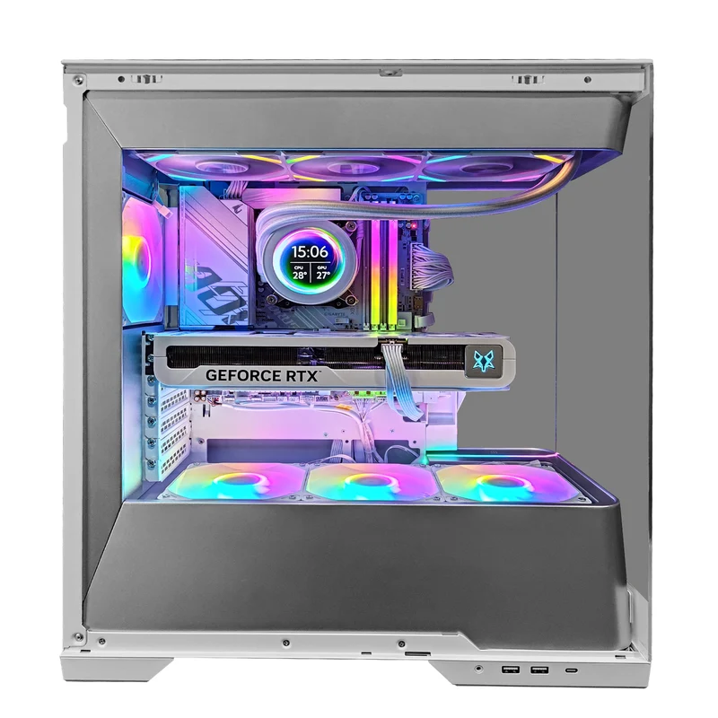 Optima Evolv S2 White Desktop Gaming PC | AMD Ryzen 7 9700X | 32GB RAM | 1TB SSD | RTX 5070 TI | Windows 11 Pro