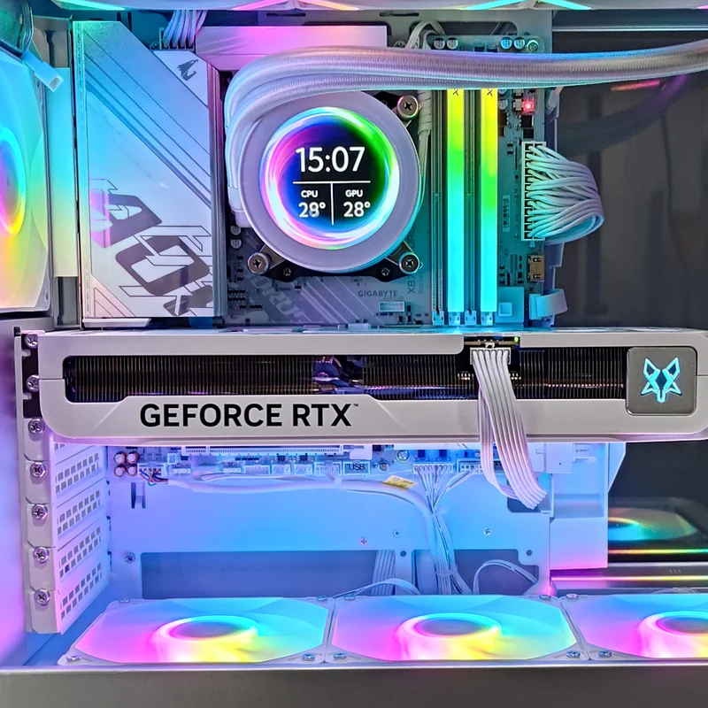 Optima Evolv S2 White Desktop Gaming PC | AMD Ryzen 7 9700X | 32GB RAM | 1TB SSD | RTX 5070 TI | Windows 11 Pro