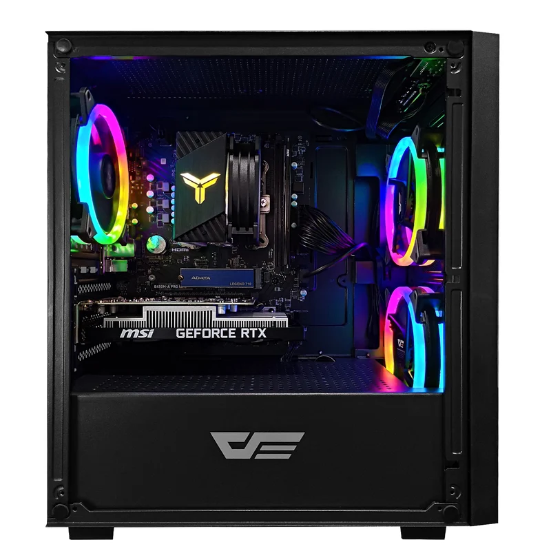Alpha M305 Mesh Black Desktop Gaming PC | AMD Ryzen 5 5500 | 16GB RAM | 512GB SSD | RTX 3050 | Windows 11 Pro