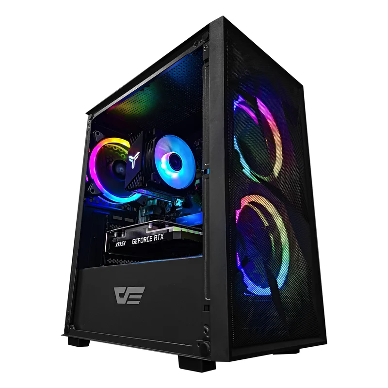 Alpha M305 Mesh Black Desktop Gaming PC | AMD Ryzen 5 5500 | 16GB RAM | 512GB SSD | RTX 3050 | Windows 11 Pro