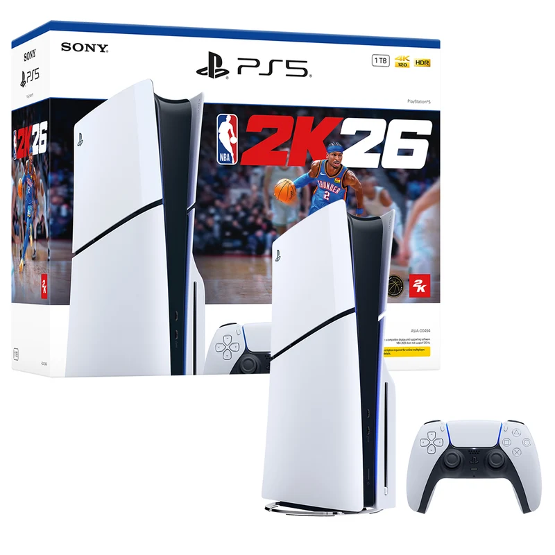 Sony Playstation PS5 Console Slim Disc Version NBA 2K26 Bundle
