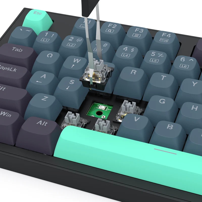 Redragon K611-BGB Bes Wired USB Mechanical Gaming Keyboard (RPC Linear Switch) (Blue/Green/Black)