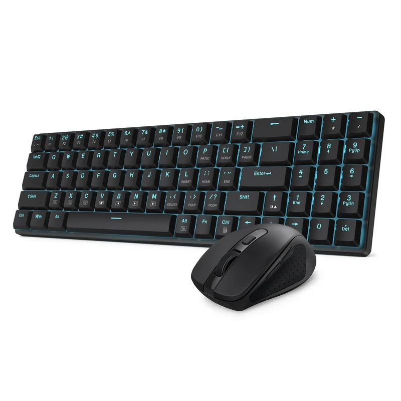 Redragon BS-8773 2.4G Wireless Mechanical Keyboard & Mouse Bundle (Black)