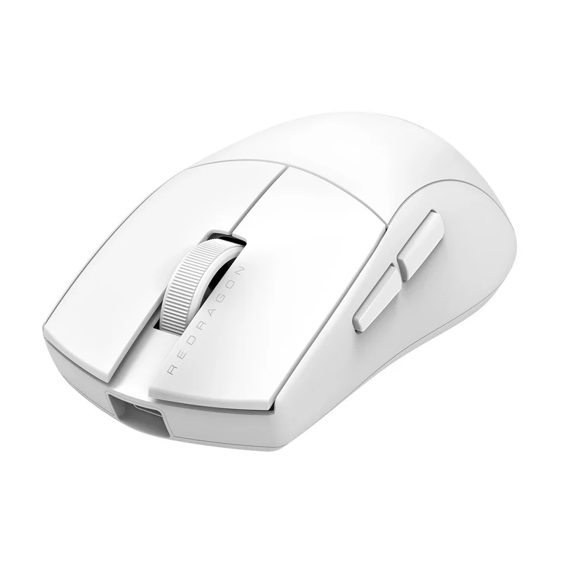 Redragon M916-LIT-1K K1ng Lite 8000DPI Light-Weight Tri-Mode Gaming Mouse (Black, White)