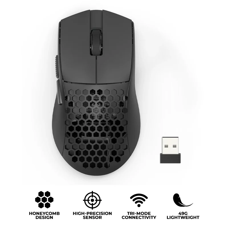Redragon M725-LIT Astrolabe Lite 8000DPI 3-Modes Honeycomb Lightweight Gaming Mouse