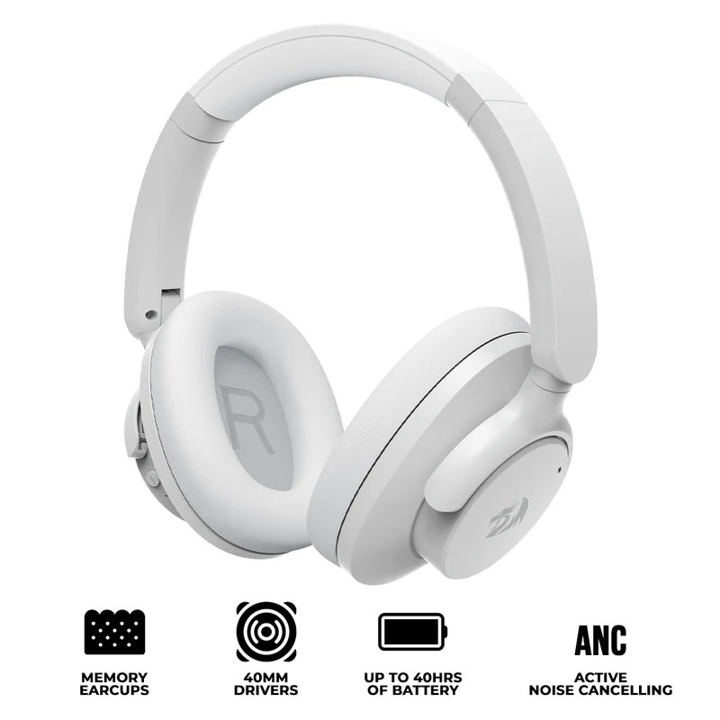 Redragon H610G Vibecore 600X ANC Bluetooth Headphone (Grey)