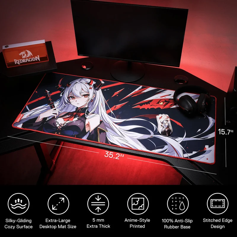 Redragon P047 Gaming Mouse Pad (Small, Large)