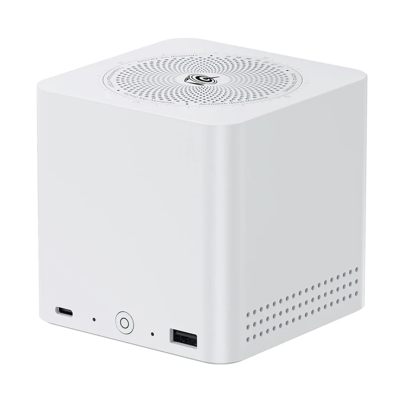 Beelink ME Mini 6-Slot Home Storage NAS Mini PC Intel Twin Lake N150 Processor 12GB RAM 64GB SSD Windows 11 Home (Pearl White)