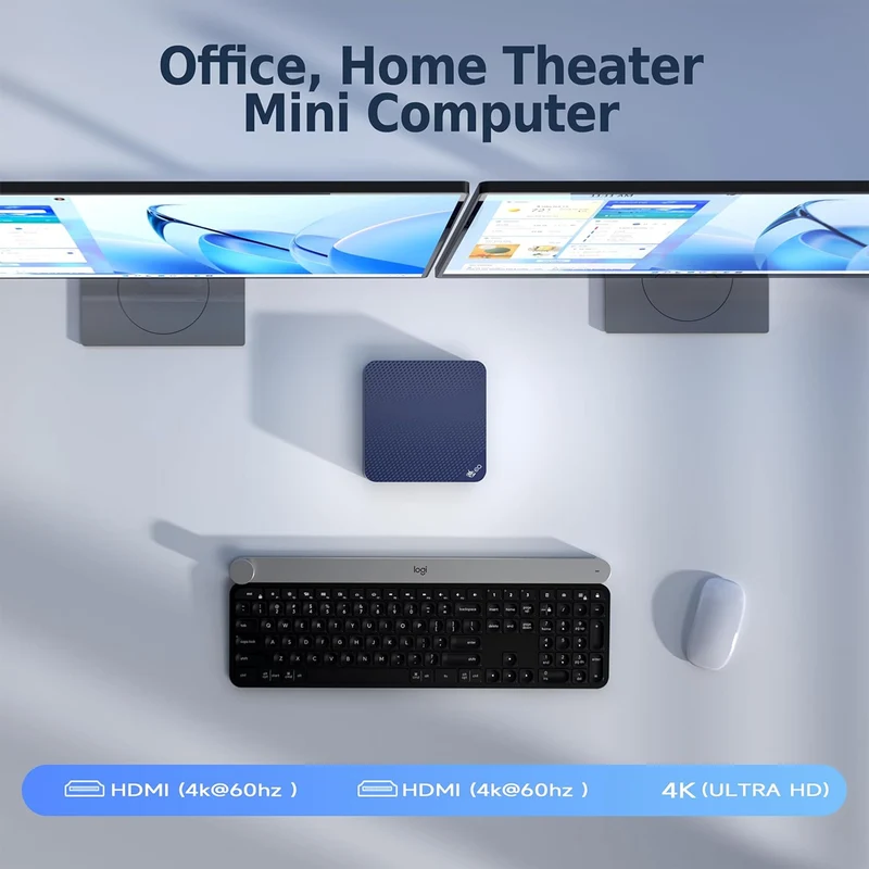 Beelink EQ14-D4 Intel Twin Lake N150 16GB RAM 500GB SSD Windows 11 Home Mini PC (Navy Blue)