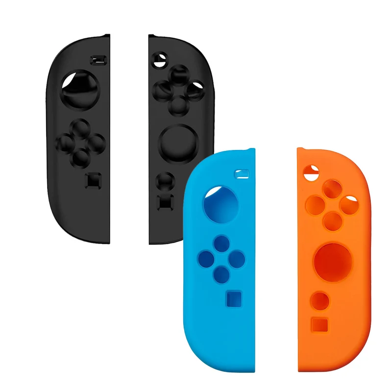 OIVO Silicone Case for Nintendo Switch 2 Joy-Con (Black, Blue/Orange)