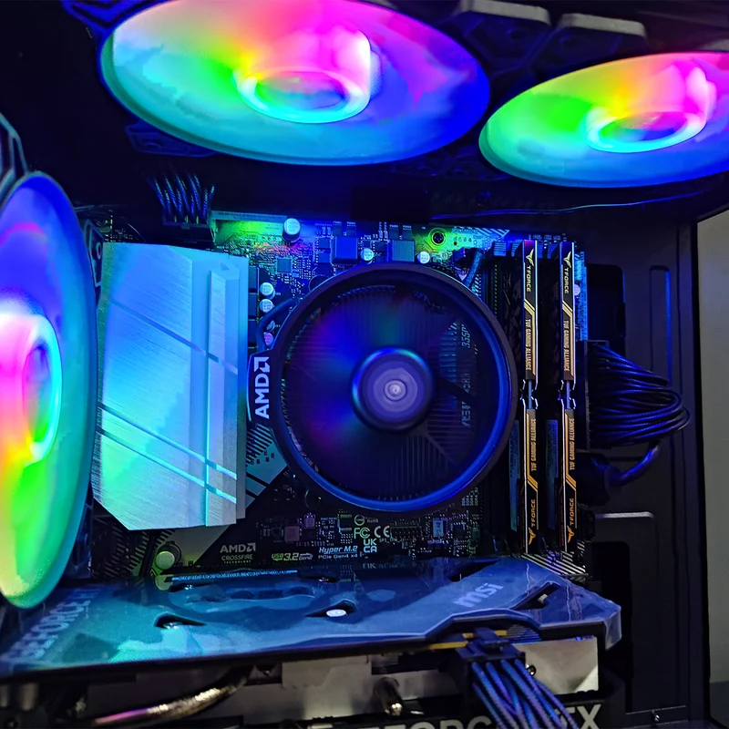 Alpha Reyna Black Desktop Gaming PC | AMD Ryzen 5 5600 | 16GB RAM | 512GB SSD | RTX 4060 | Windows 11 Pro