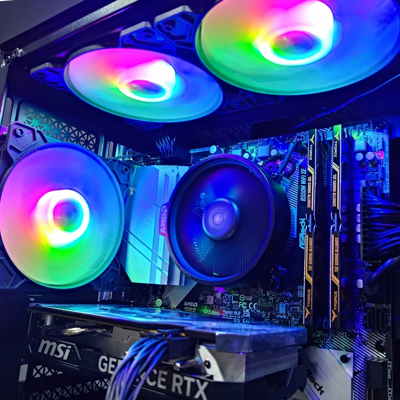 Alpha Reyna Black Desktop Gaming PC | AMD Ryzen 5 5600 | 16GB RAM | 512GB SSD | RTX 4060 | Windows 11 Pro