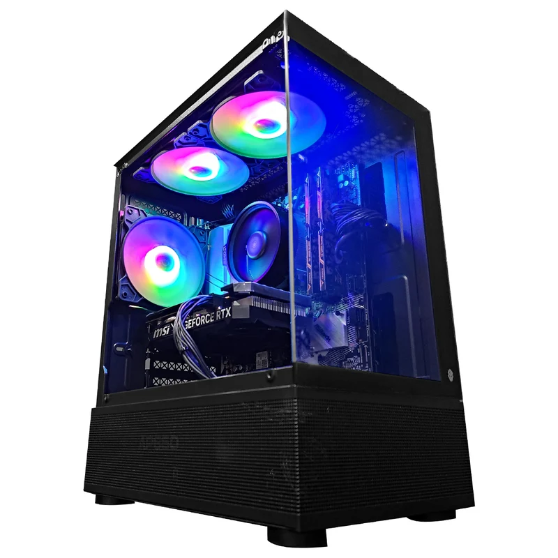 Alpha Reyna Black Desktop Gaming PC | AMD Ryzen 5 5600 | 16GB RAM | 512GB SSD | RTX 4060 | Windows 11 Pro
