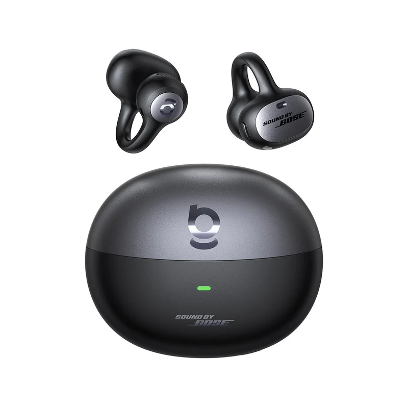 Baseus Inspire XC1 Open-Ear True Wireless Earbuds with Sound by Bose (Cosmic Black, Starlight Off-White)