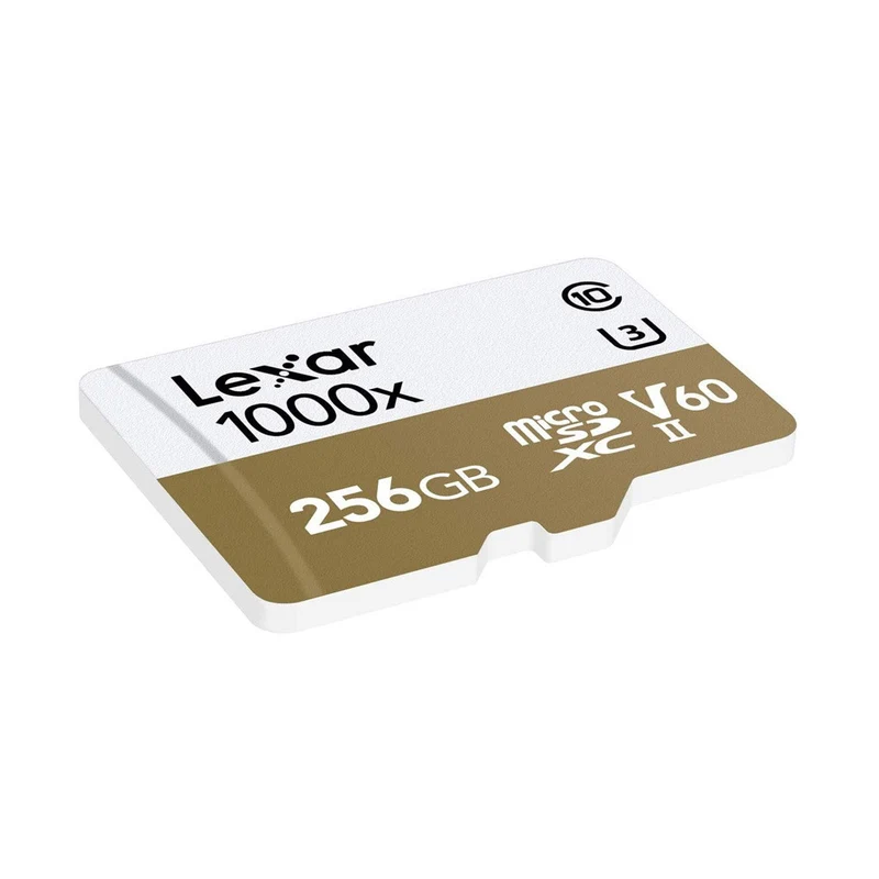 Lexar Professional 1000x microSDXC UHS-II C10 U3 V60 150MB/s Read Memory Card with Adapter (64GB, 128GB, 256GB)
