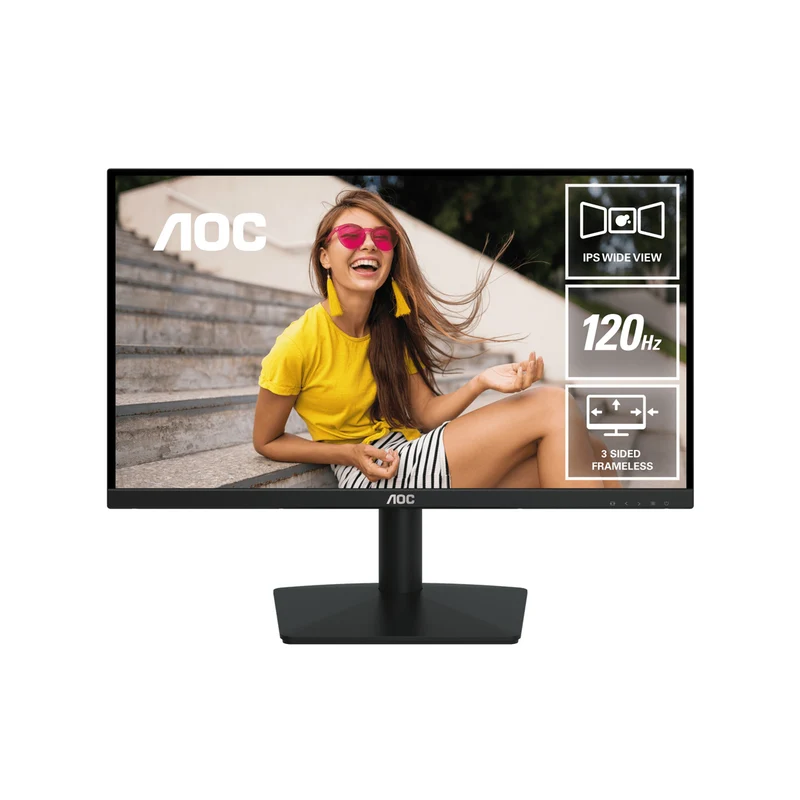 AOC 24B15H3/71 23.8" FHD (1920x1080) 120Hz 1ms MPRT 4ms GTG IPS 3-Sided Frameless Monitor
