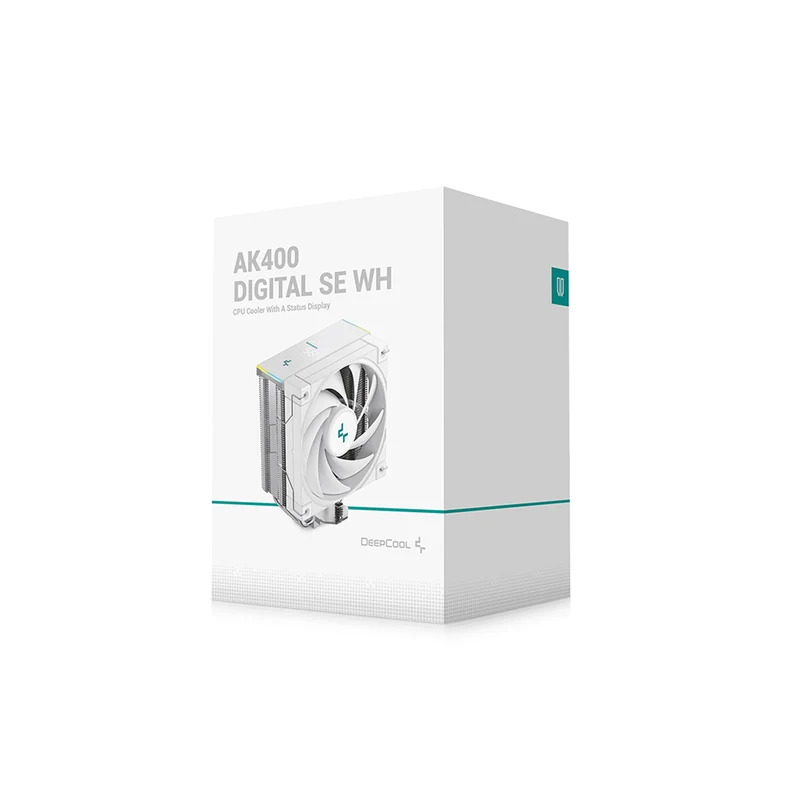 DeepCool AK400 Digital SE WH CPU Cooler with a Status Display (White) (R-AK400-WHADMN-GJD)