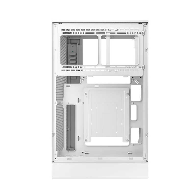 Deepcool CH270 Digital High Airflow Vertical M-ATX Compact Case with Data Screen (Black, White)