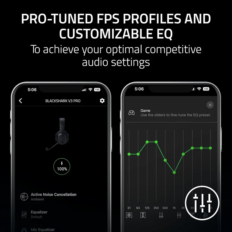 Razer BlackShark V3 Pro Wireless ANC Esports Gaming Headset for PlayStation (Black)