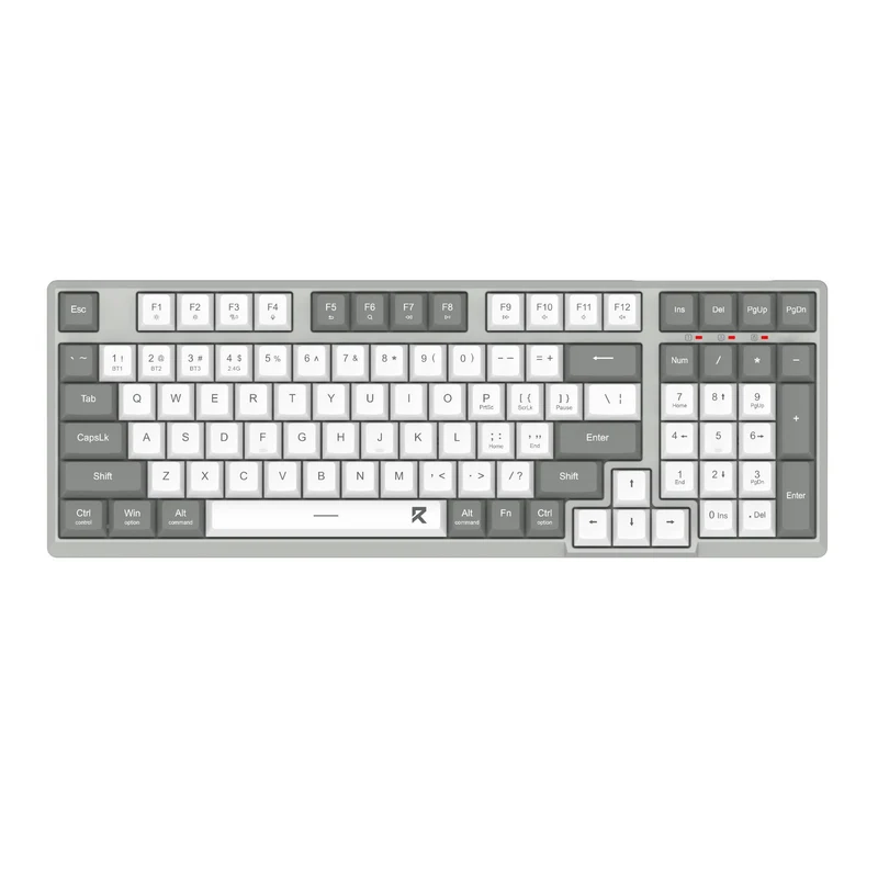 Redragon BK-7113 Scissor Mechanism Slim Wired Full-Size Keyboard (White/Grey)