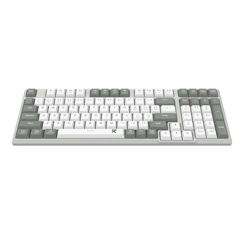 Redragon BK-7113 Scissor Mechanism Slim Wired Full-Size Keyboard (White/Grey)