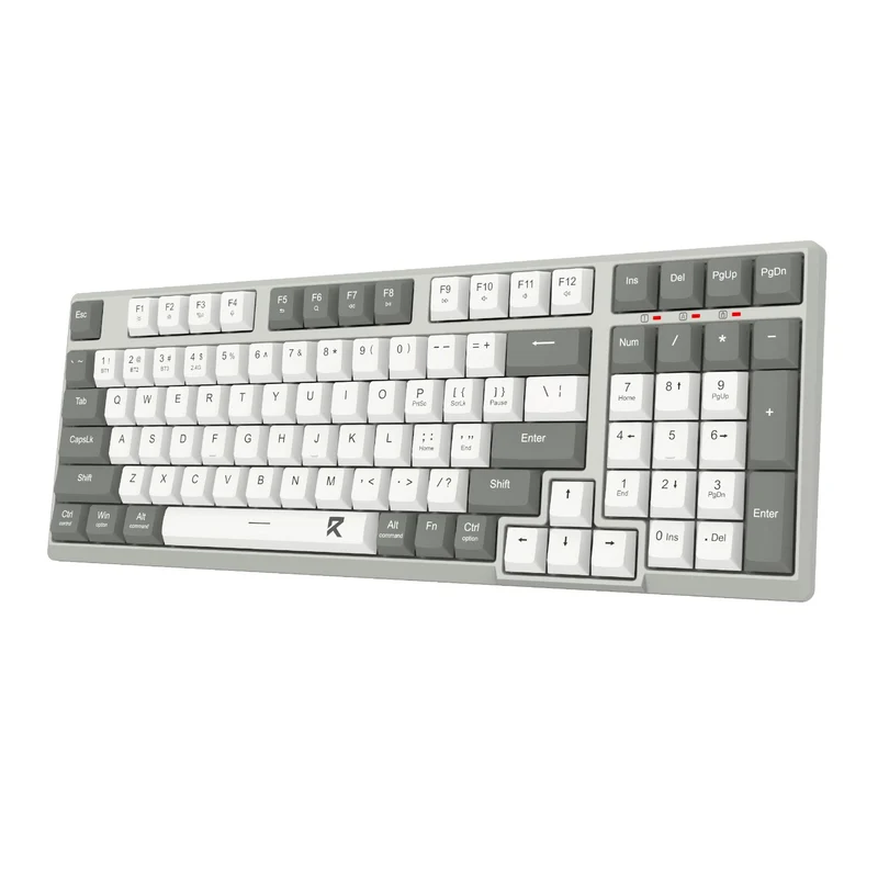 Redragon BK-7113 Scissor Mechanism Slim Wired Full-Size Keyboard (White/Grey)