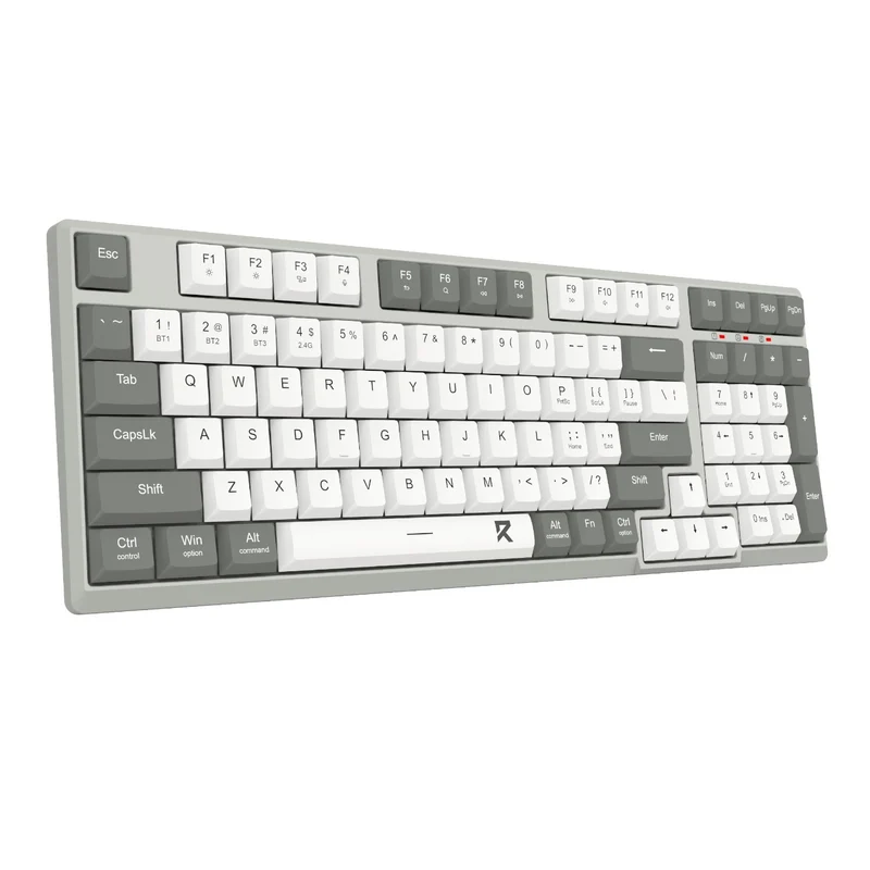 Redragon BK-7113 Scissor Mechanism Slim Wired Full-Size Keyboard (White/Grey)