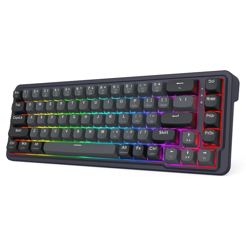 Redragon K709GB Nova Magnetic RGB Hot-Swappable Wired 65% Keyboard with Rapid Trigger (UltraMag Magnetic Linear Switch) (Gray/Black) (K709GB-RGB-M)