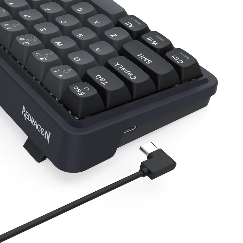 Redragon K709GB Nova Magnetic RGB Hot-Swappable Wired 65% Keyboard with Rapid Trigger (UltraMag Magnetic Linear Switch) (Gray/Black) (K709GB-RGB-M)