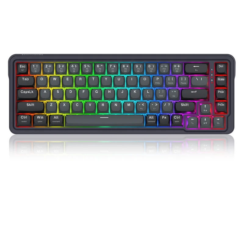 Redragon K709GB Nova Magnetic RGB Hot-Swappable Wired 65% Keyboard with Rapid Trigger (UltraMag Magnetic Linear Switch) (Gray/Black) (K709GB-RGB-M)