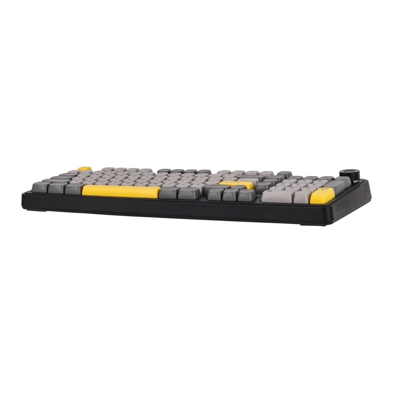 Ajazz AF98 Plus RGB Tri-Mode 97-Keys Membrane Keyboard (Black/Grey/Yellow)