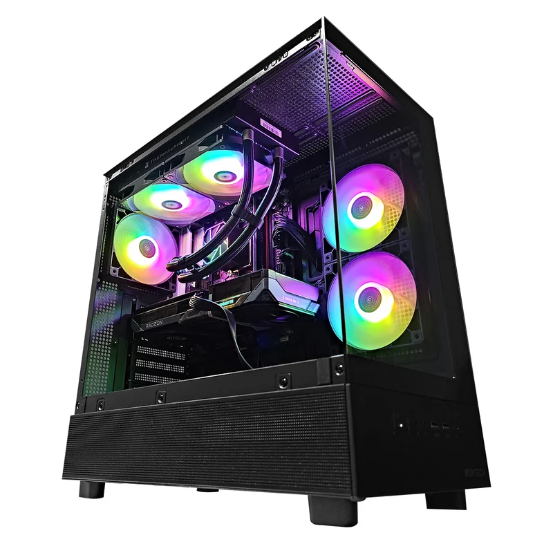 Sigma XR Black Desktop Gaming PC | Ryzen 5 7500F | 32GB RAM | 1TB SSD with WiFi + Bluetooth | RX 9060 XT | Windows 11 Pro