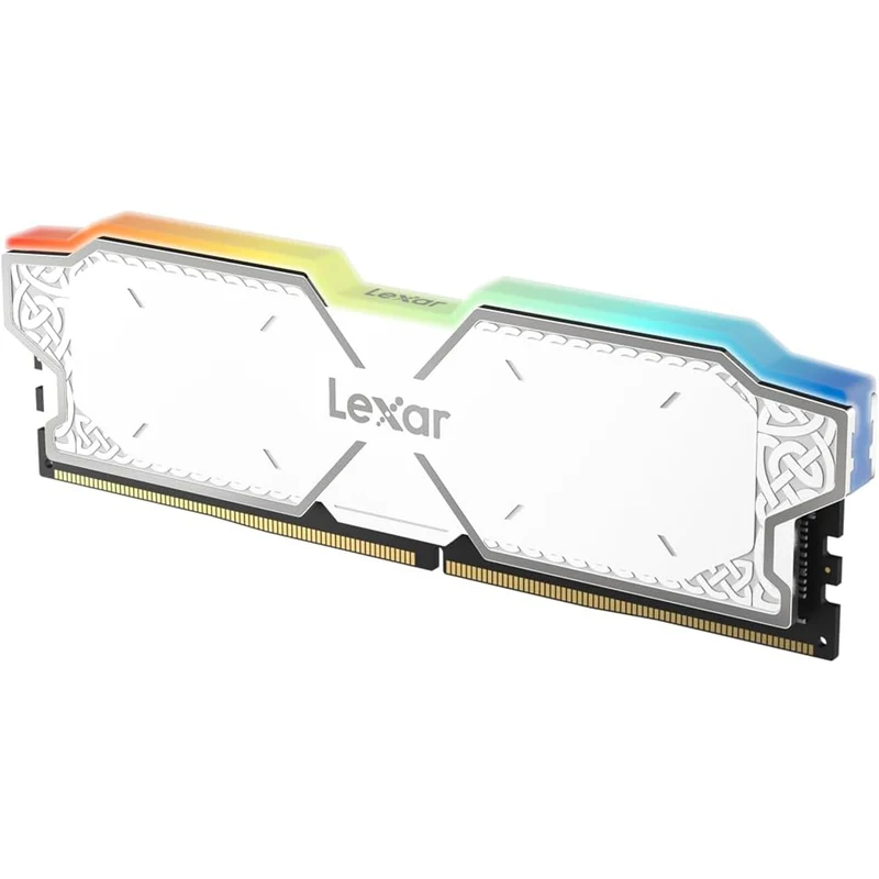 Lexar Thor 32GB Kit (16GBx2) DDR5 6000MHz Intel XMP & EXPO AMD Gaming Desktop Memory (White) (LD5U16G60C38AG-RGD)