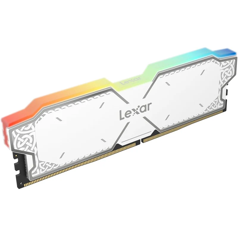Lexar Thor 32GB Kit (16GBx2) DDR5 6000MHz Intel XMP & EXPO AMD Gaming Desktop Memory (White) (LD5U16G60C38AG-RGD)