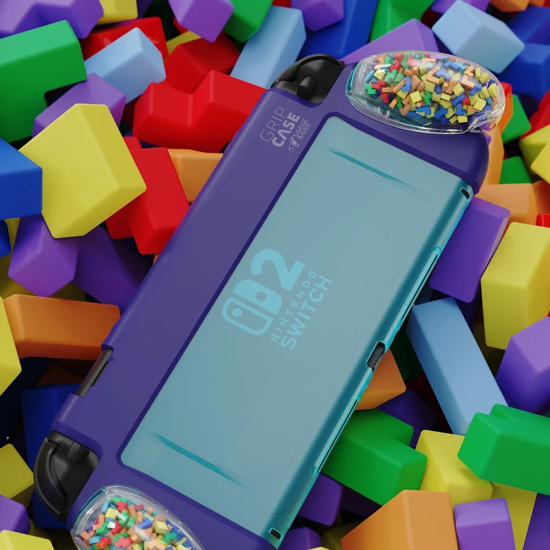 Skull & Co. Grip Case for Nintendo Switch 2 (Black, Neon Blue/Red, First Wave Edition, Tetris Limited Edition, Light Purple/Light Green, Light Purple/Light Green Limited Edition)