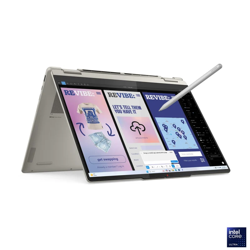 Lenovo Yoga 7 2-in-1 14ILL10 83JQ00AGPH Copilot+ PC Laptop (Seashell) | 14" WUXGA (1920x1200) OLED Touch | Core Ultra 5 226V | 16GB RAM | 1TB SSD | Intel Arc Graphics 130V | Windows 11 Home | MS Office Home 2024 + MS 365 Basic + Pen + Slim Mouse + Sleeve