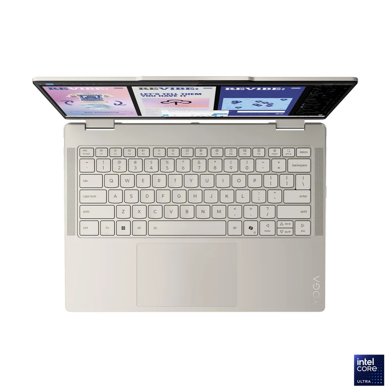 Lenovo Yoga 7 2-in-1 14ILL10 83JQ00AGPH Copilot+ PC Laptop (Seashell) | 14" WUXGA (1920x1200) OLED Touch | Core Ultra 5 226V | 16GB RAM | 1TB SSD | Intel Arc Graphics 130V | Windows 11 Home | MS Office Home 2024 + MS 365 Basic + Pen + Slim Mouse + Sleeve
