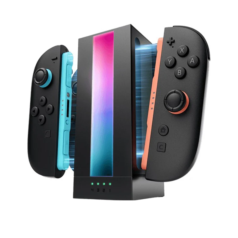 JSAUX EnergyFlow Charging Dock for Nintendo Switch 2 Joy-Con (Black) (GP0501)