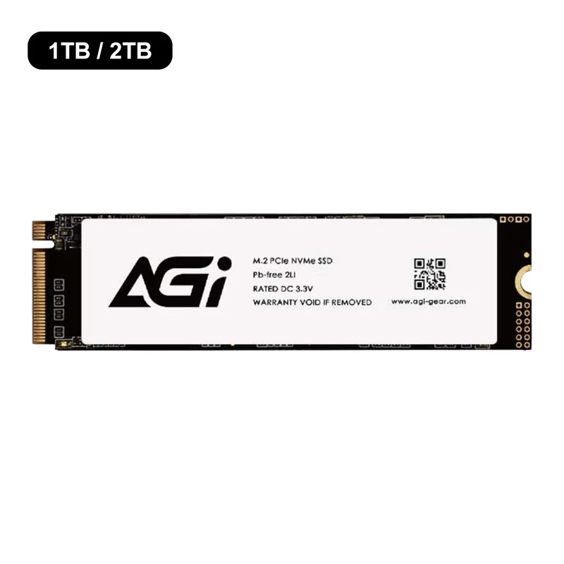AGI AI298 M.2 PCIe NVMe Gen 3x4 3200MB/s Read/1700MB/s Write Internal SSD (1TB, 2TB)