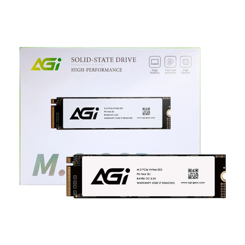 AGI AI298 512GB M.2 PCIe NVMe Gen 3x4 3000MB/s Read/1400MB/s Write Internal SSD (AGI512GIMAI298-CB)